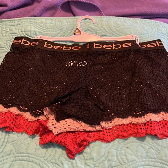 NWT bebe 3 pack plus size lace boy short - Picture 4 of 6